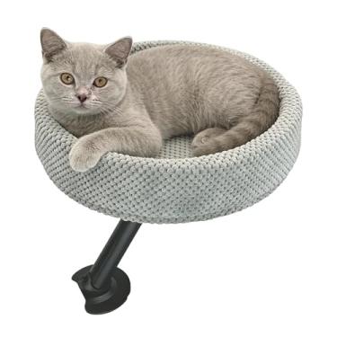 Imagem de Cama de mesa para gatos | Ninho de dormir confortável e móvel | Cama para gatos com suporte para mesa, para ambientes internos e externos, externa, inverno, viagem, casa, quarto