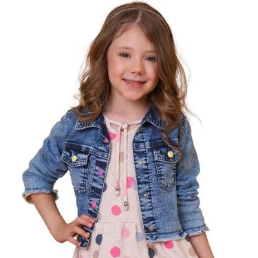 Imagem de Jaqueta Bebê/Infantil Look Jeans Moletom Jeans - 02 - UNICA-Feminino