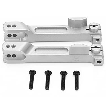 Imagem de Barra estabilizadora, braços traseiros, liga de alumínio, furos de posicionamento duplo, barras antirolamento com parafusos para carro de controle remoto 1/7 (Prata)