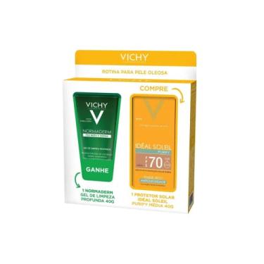 Imagem de Vichy Kit Ideal Soleil Purify Fps 70 Media + Normaderm Gel Limpeza 40gr