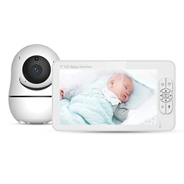 Imagem de Bliksem Babá Eletrônica Baby Monitor Tela 7 pol. Câmera Sem Fio 2.4g Comunicação Bidirecional Sensor de imagens Cmos 1/4 pol. Visão Noturna Alcance de até 300 Metros Bateria de 4000 mAh/No Brasil