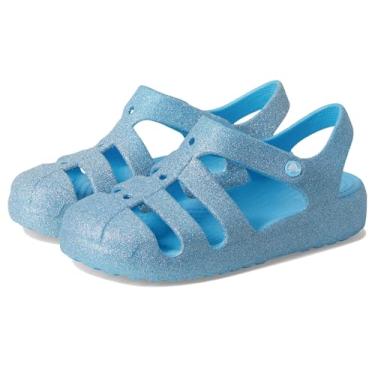 Imagem de Crocs Sandália clássica de pescador unissex infantil (criança pequena/criança grande), Vidro matizado, 4 Big Kid