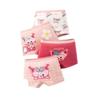 Imagem de Roupa Íntima De Algodão Para Meninas, Cuecas Com Estampa Fofa, Cuecas 