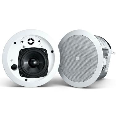 Imagem de Par de Alto-Falantes de Teto para Música Ambiente JBL Professional Control 24CT Micro Plus Arandela de 4,5" Branco