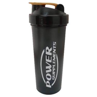 Imagem de Coqueteleira Preta com Dourado - 650 ml - Power Supplements-Unissex