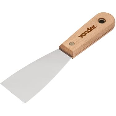 Imagem de Espátula betumadeira aço inox 1.1/2" 3,8cm cabo mad Vonder