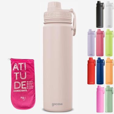 Imagem de Garrafa Térmica Gocase Fresh 650ml Original Premium Cor:KIT com garraf