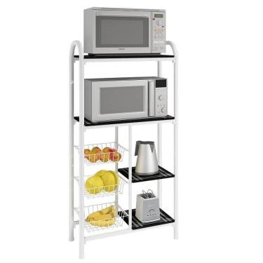 Imagem de Fruteira De Chão Multiuso Belgica Bm Tubulares Branco