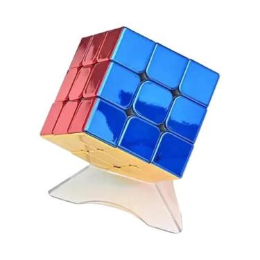 Imagem de Cubo Magnético De Velocidade 3x3 Profissional SengSo De Metal Sem Ades