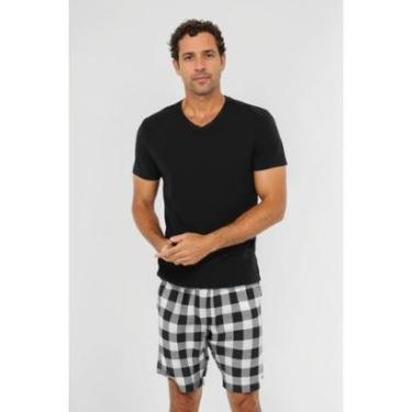 Imagem de Pijama Masculino Curto Shorts na Flanela-Masculino
