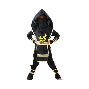 Imagem de Fantasia de Ninja Deluxe para Meninos com Acessórios - Roupa Infantil 