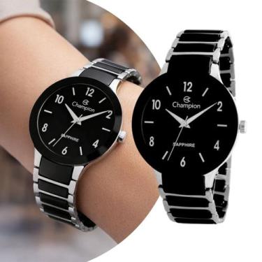 Imagem de Relógio Feminino Analógico de Pulso com Caixa e Pulseira de Aço Inoxid