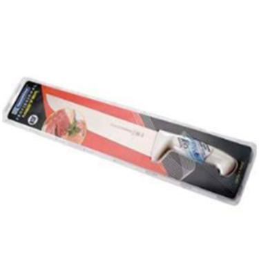 Imagem de Faca para Carne Profissional Master para Corte em Aço Inox com Tratamento Térmico sub-zero Uso em Cozinha Branco