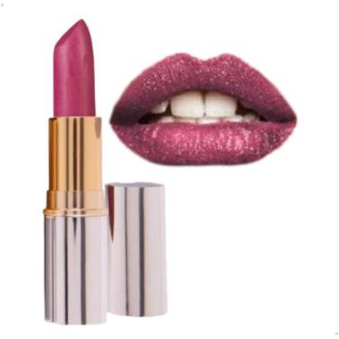 Imagem de Batom Luxo Gold Rosê Gold Matte Cintilante Brilhoso Viva Luxo ODORATA 