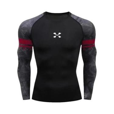 Imagem de Camiseta De Compressão Slim Fit Para Homens Cody Lundin, Roupa Para Na