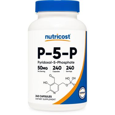 Imagem de Suplemento Nutricost P5P Vitamina B6 50 mg 240 cápsulas-Unissex