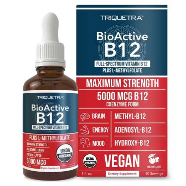 Imagem de Suplemento Triquetra Health Bioactive Vitamina B12 5000Mcg-Unissex