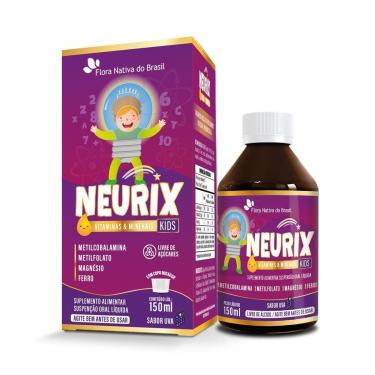 Imagem de Neurix - Metilcobalamina + Metilfolato + Magnésio + Ferro 150ml Flora Nativa-Unissex