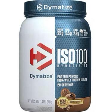 Imagem de Iso 100 Whey Isolado Hidrolisado Dymatize 1,4lbs 640g-Unissex
