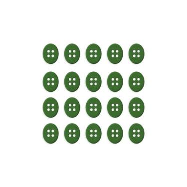 Imagem de Botão Oval 4 Furos - 100 Unidades - We Care About, Verde Bandeira