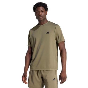 Imagem de Camiseta Masculina Adidas Workout Climacool Essentials Musgo, Musgo, G