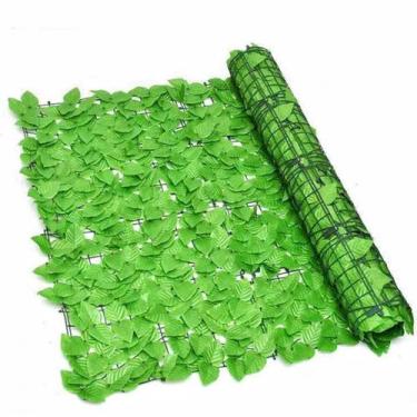 Imagem de Kit 4 Muro Inglês 50 x 50 Jardim Vertical Artificial Ficus Painel Verd