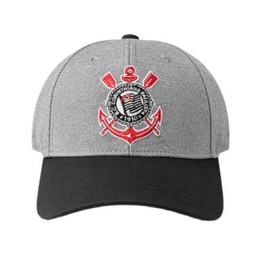 Imagem de Boné Corinthians SuperCap Cinza Aba Curva Oficial Tamanho:ÚnicoCor:Cin