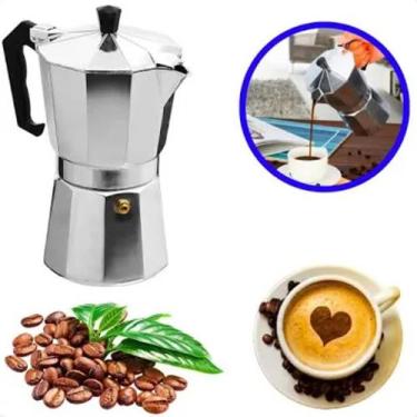 Imagem de Cafeteira Italiana 9 Xícaras em Alumínio Cromado - Coffee 