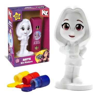 Imagem de Arts Kit Pintura Dos Rosa Katlen Emily Vick Bonecas 5tintas - Kz Plays