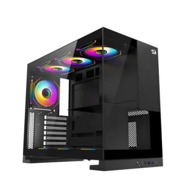 Imagem de Gabinete Gamer Redragon Eternal CA-612B Sem Fans Preto