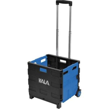 Imagem de Carrinho De Carga Dobrável De Plástico 20kg Kala Com Rodas