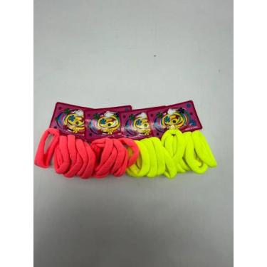 Imagem de Kit Elásticos Xuxinha Rabicó Chuchinha Tipo Meia Cabelo 2opç Kit 144 N