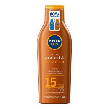Imagem de NIVEA SUN Protetor Solar Protect & Bronze FPS15 200ml, BBB 2 - Congrat