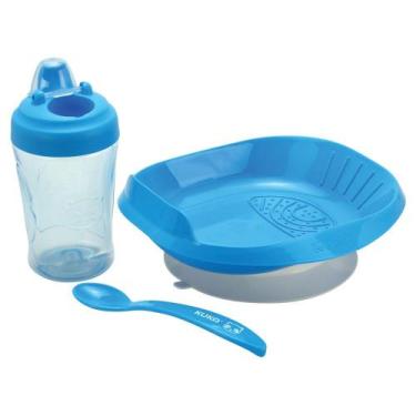 Imagem de Kit Refeição Kuka Infantil Azul Kuka Introdução Alimentar 200ml