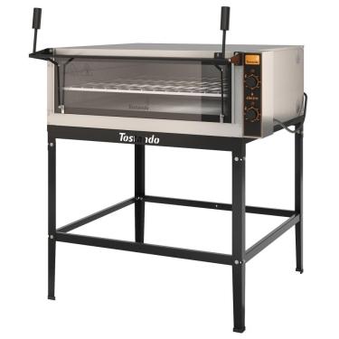 Imagem de Forno de Lastro Elétrico Tostando FLE100-900 Aço Inox 6000W Termostato Manual Inox 220V