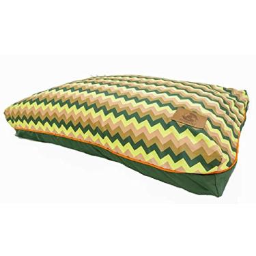 Imagem de Cama Para Cachorro e Gato 75x88cm Caminha Pet Chevron Neon - Tamanho M