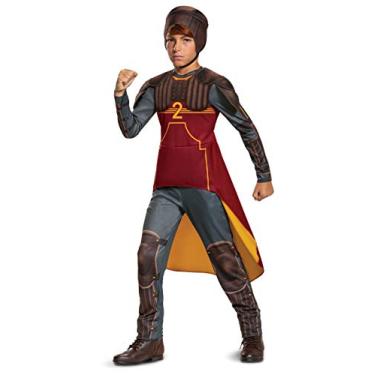 Imagem de Disguise Ron Weasley Quidditch Costume for Kids, Deluxe Harry Potter Boys Outfit, Children Size Large (10-12) Red (107619G)