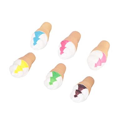 Imagem de Brinquedo de faz-de-conta de sorvete, brinquedo de sorvete infantil colorido vinil macio para brincar em casa para crianças de mais de 3 anos(Combinação de sorvete)