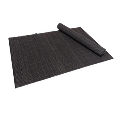 Imagem de Jogo Americano Cozinha Bambu Marrom Rústico 4 Peças 30x45cm