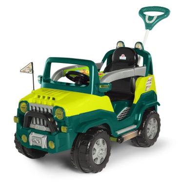 Imagem de Carrinho De Passeio/Pedal Infantil C/ Empurrador - Diipi - Calesita - Verde