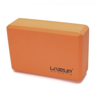 Imagem de Bloco De Yoga 22,8x15,2x7,6 Live Up Laranja