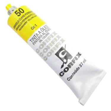 Imagem de Tinta A Óleo Corfix 37Ml Amarelo Cl Permant  (Kit Com 3 Und)