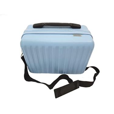 Imagem de Frasqueira Mão Maleta Viagem Maquiagem Cosmetico Original (Grande, Azul)