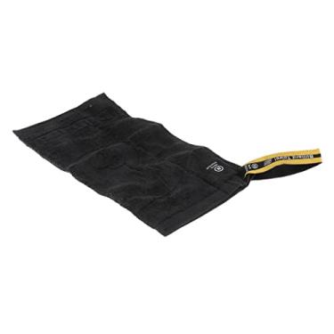 Imagem de LoveinDIY Preto 8 bolas Snooker bilhar esportes toalha de algodão e gancho mosquetão