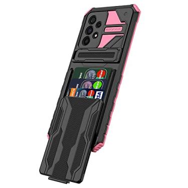Imagem de Capa Capinha Anti Impacto para Samsung Galaxy A53 5G com Card Slot Carcaça Carteira Antiqueda - Rosa