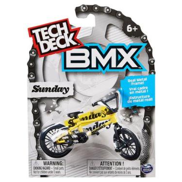 Imagem de Tech Deck Bmx - Bike De Dedo - Sunday Amarela - Sunny Brinquedos