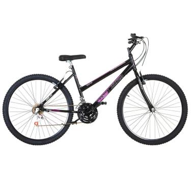 Imagem de Bicicleta de Passeio Ultra Bikes Esporte Aro 26 Reforçada Freio V-Brake – 18 Marchas Preto Fosco