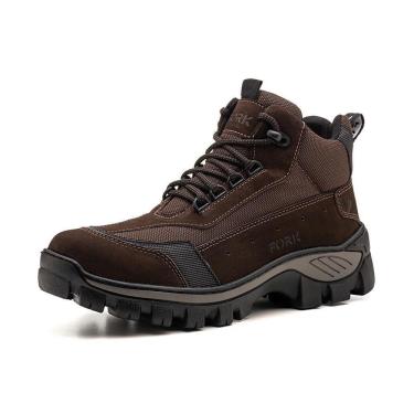 Imagem de Bota Adventure Couro Masculina Conforto Resistente Trekking