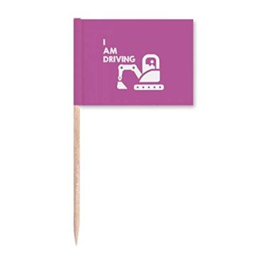 Imagem de Presente Art Deco Driving Transportation Fashion Toothpick Flags Marcador Topper Decoração de Festa