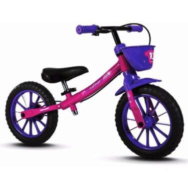 Imagem de Bicicleta Infantil Feminina Equilíbrio Sem Pedal Balance Bike Nathor